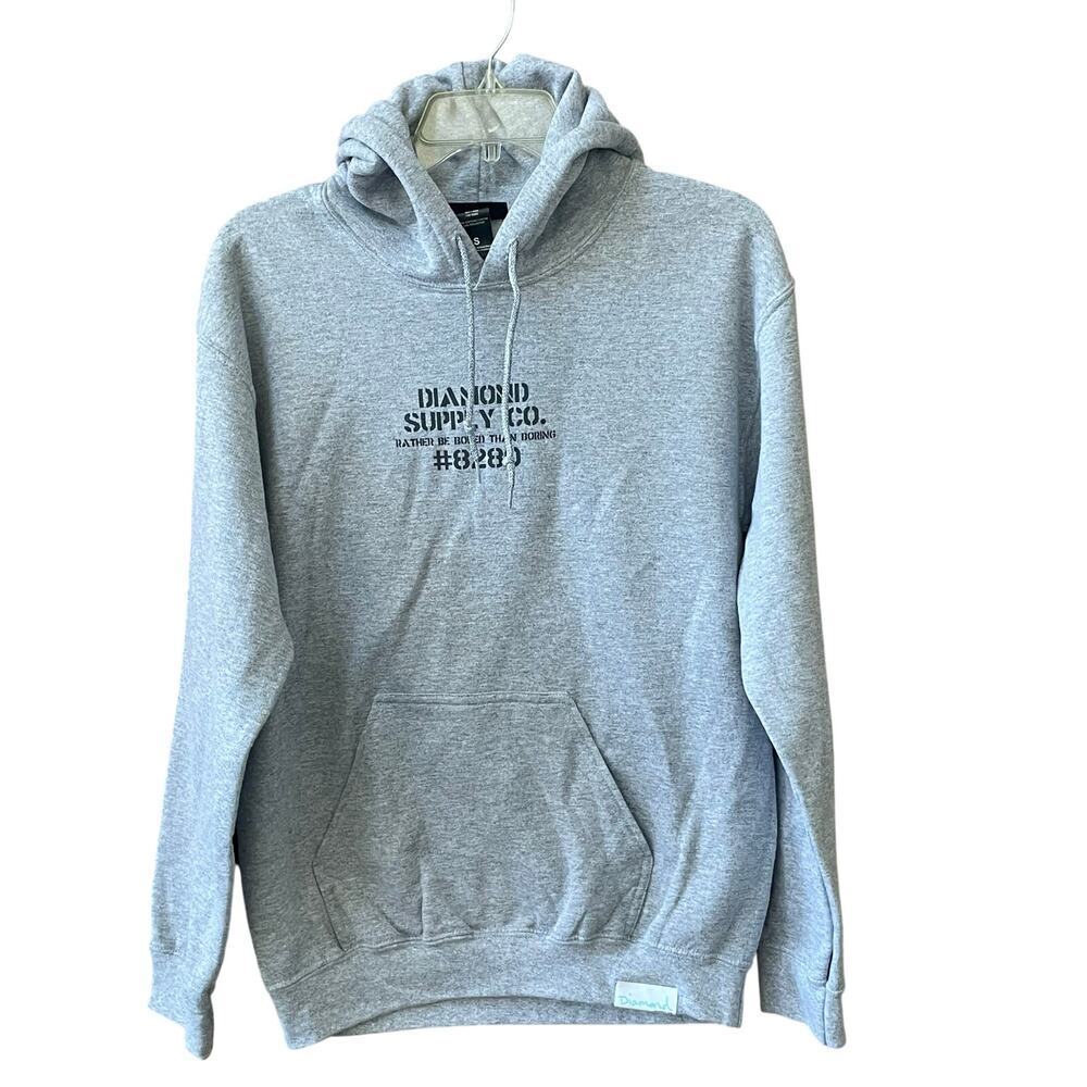 Diamond Supply Pullover Hoodie Size Small Streetwear Casual Skate Double Graphic